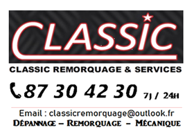 Coordonnées CLASSIC REMORQUAGE et SERVICES